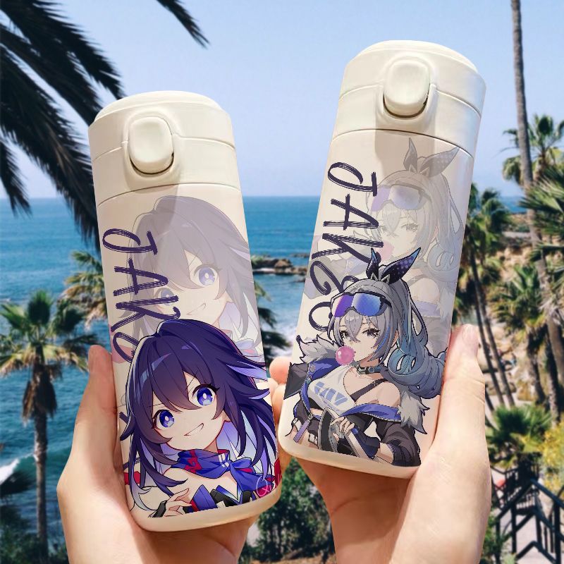 适用崩坏星穹铁道希尔银狼卡通保温杯大容量水壶杯子不锈钢ins高怎么样,好用不?