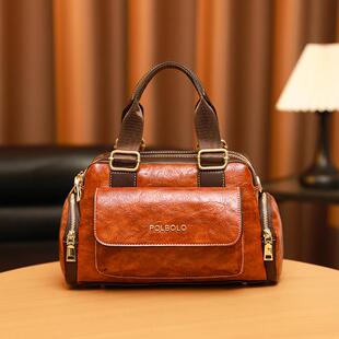 日本女包包2025大容量女机车包多功能单肩斜挎包中年妈妈手提包