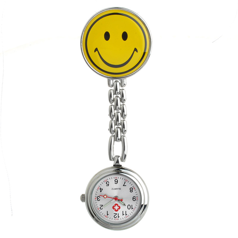 Nurse Table Pocket Watch medical Retro Watch lovely Clamp Pin buckle Smiling face Stopwatch examination Stopwatchin the Wristwatch , Watch  category - from Buy2taobao.com to provide professional Taobao agent buy service