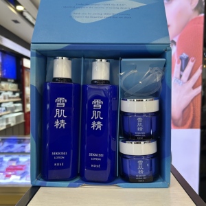 雪肌精爱海洋护肤套装(化妆水360ml经典型*2瓶+凝霜80g*2瓶)