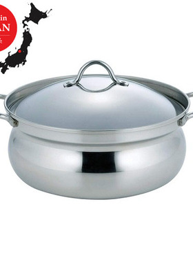 日本SHIMOMURA 日本产不锈钢炖锅焖锅涮锅  燃气电磁炉多热源