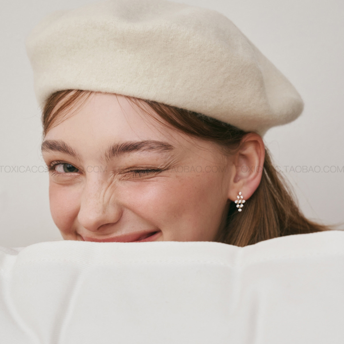 「浮光」TOXIC设计师款金色镶钻925银迷你精致菱形灵动吊坠耳钉