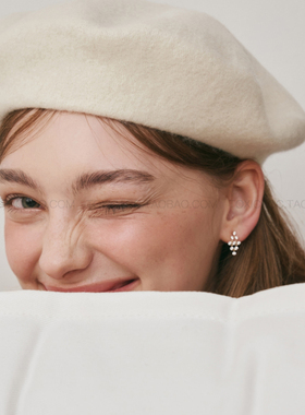 「浮光」TOXIC设计师款金色镶钻925银迷你精致菱形灵动吊坠耳钉