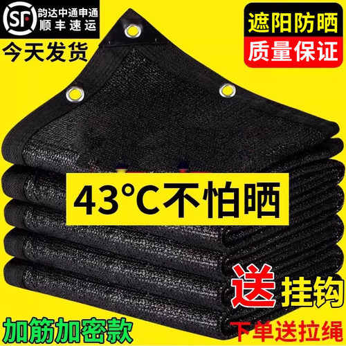 黑色家用遮阳网【植物降温】透气