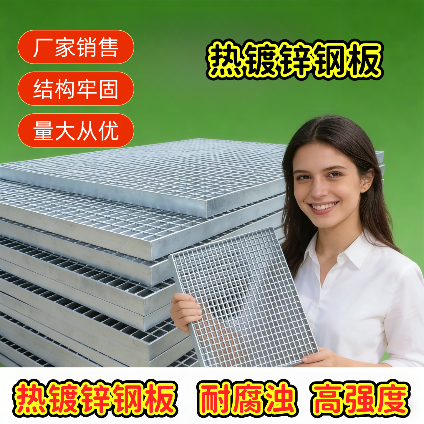 镀锌钢格栅热镀锌钢格板格栅板楼梯平台踏步板沟盖板下水道钢盖板,基础建材,排水沟槽/盖板,淘宝优惠券,粉丝福利购,淘宝优惠卷