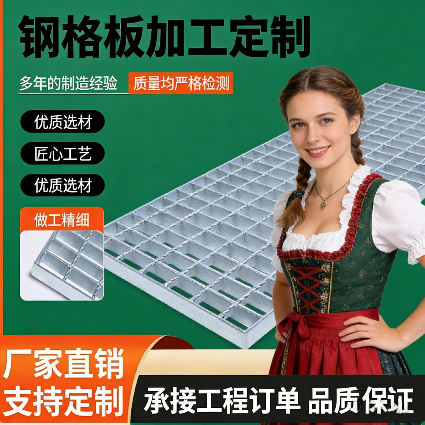 热镀锌钢格栅排水沟格栅盖板网格板钢格板地下室集水井下水道盖板,基础建材,排水沟槽/盖板,淘宝优惠券,粉丝福利购,淘宝优惠卷
