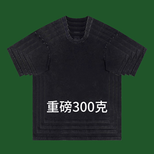 短袖 colorboys2024夏季 100%纯棉男士 t恤重磅300g纯色美式 新款 宽松