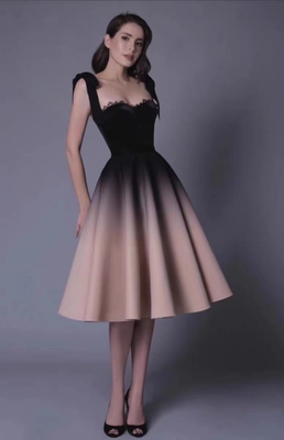 中长款A字大摆渐变伞裙