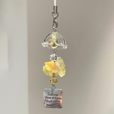 银杏风铃挂件手机链挂饰ccd包包笔袋相机钥匙扣ins风挂绳百搭挂饰