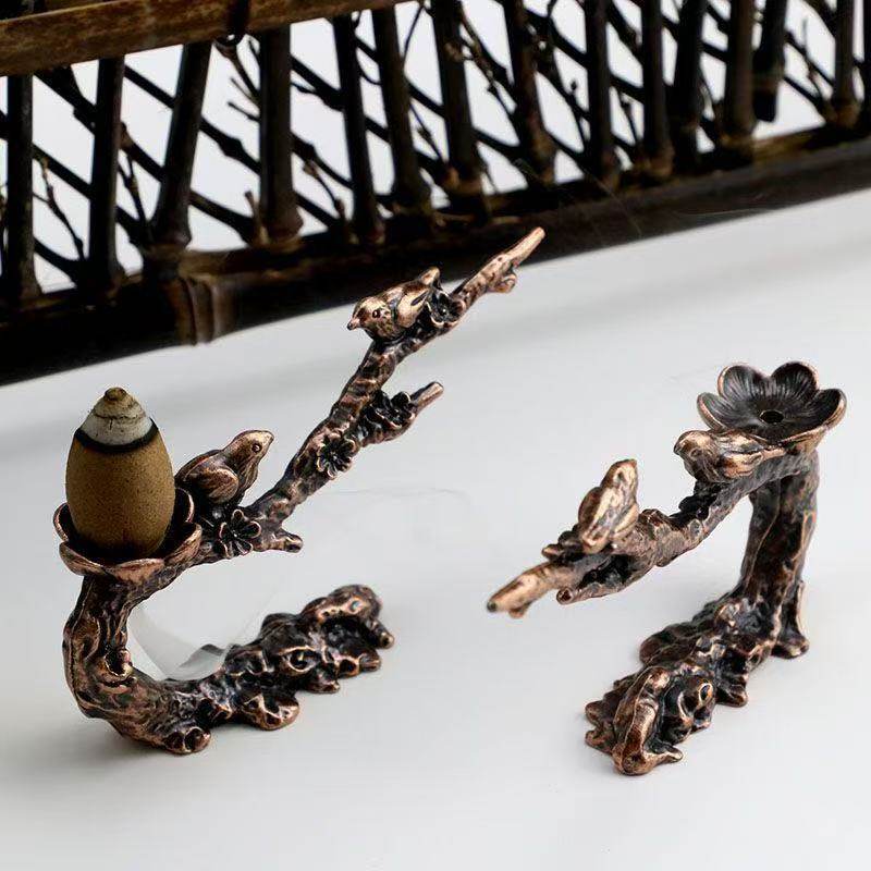 中式合金喜鹊香炉摆件桌面装饰家用香插线香插金属礼物创意民族风,家居饰品,香托/香盘/香座/香插,淘宝优惠券,粉丝福利购,淘宝优惠卷