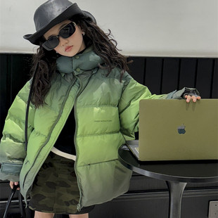 中長(zhǎng)款 加厚洋氣白鴨絨潮 漸變色兒童羽絨服男女童寶寶冬季 韓國(guó)新款