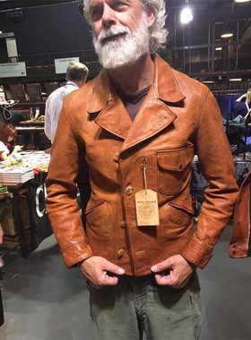 日本无涂头层马皮真皮皮衣男【无涂层但有鞭痕加州小熊狂飙高启强