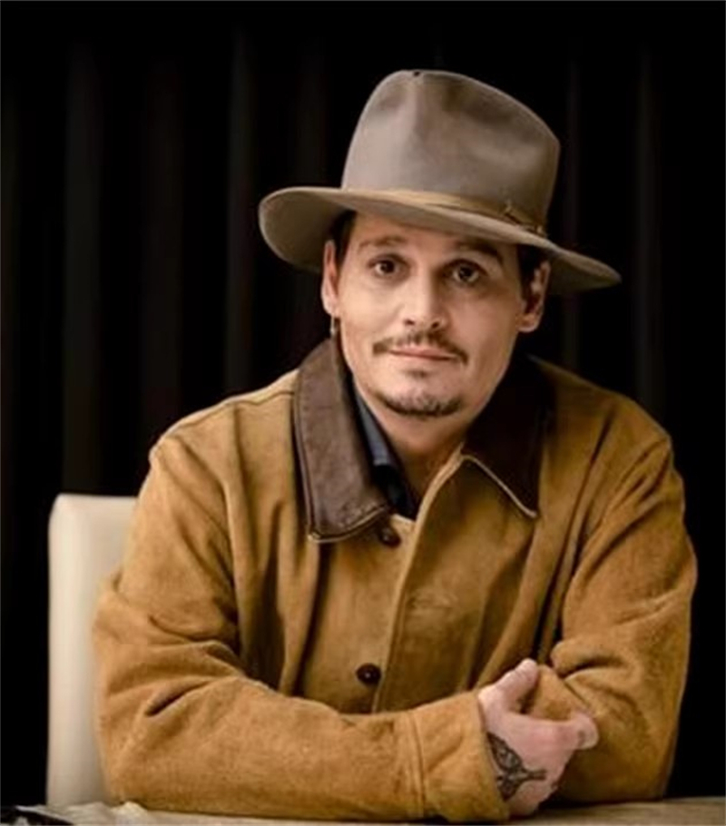 绒面烟草色德普款翻领