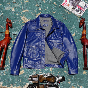 仅40件Ranch 复古农场主牛仔超薄0.6mm进口绵羊皮皮衣 Blouse美式