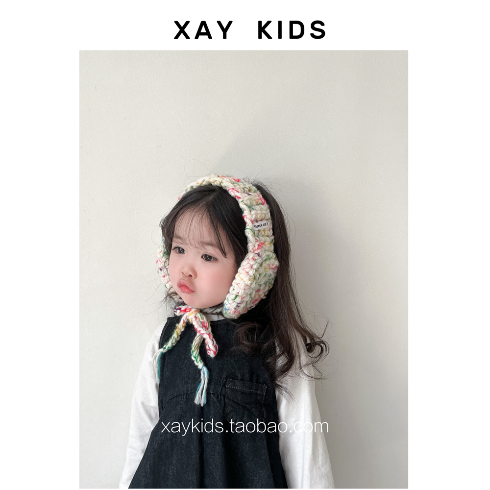 儿童耳暖凹造型保暖洋气手工针织