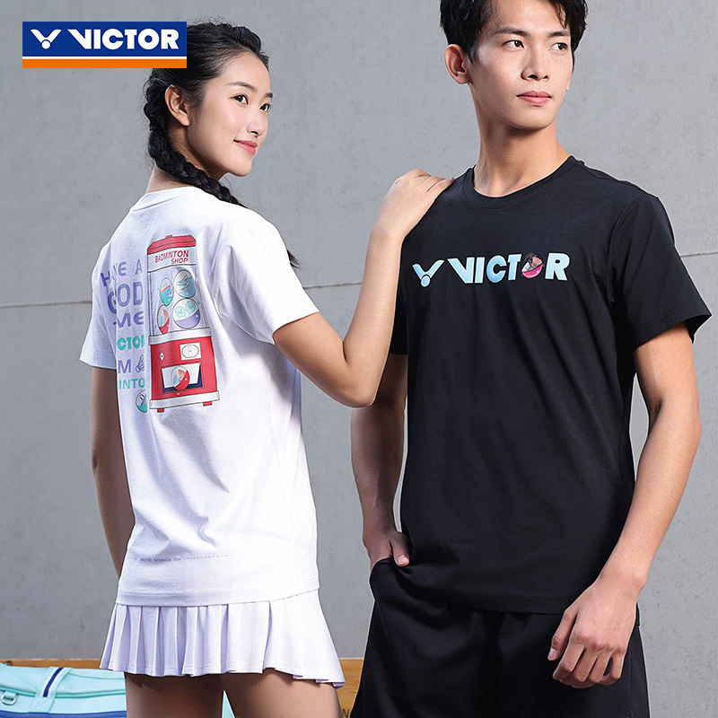 2024春新品victor胜利羽毛球服威克多速干运动服短袖T恤上衣40024 运动/瑜伽/健身/球迷用品 羽毛球服 原图主图