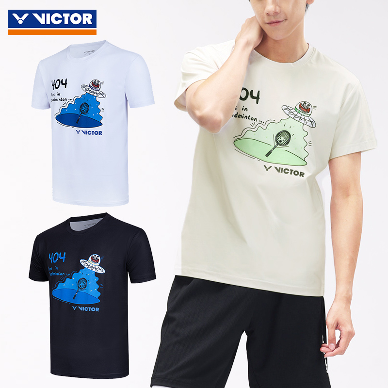 Victor胜利威克多速干羽毛球服男女短袖服运动训练透气吸汗T50035