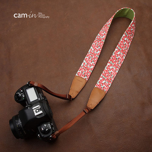 cam-in  棉布牛仔系列专业相机背带 通用接口 CS045