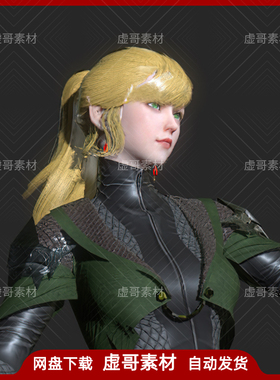 UE4UE5人物模型 ESM Aida S1 次时代女骑士动画人物模型