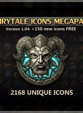 U3D资源 2D道具图标 Fairytale Icons Megapack v1.04 同步更新