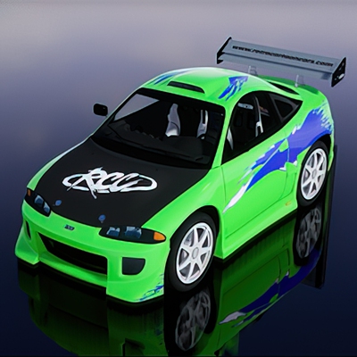 UE4卡通街头赛车模型 Cartoon Street Race Car 4.27