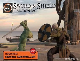 剑攻击Sword Shield Motion v0.393 U3D模型 Pack 盾防御