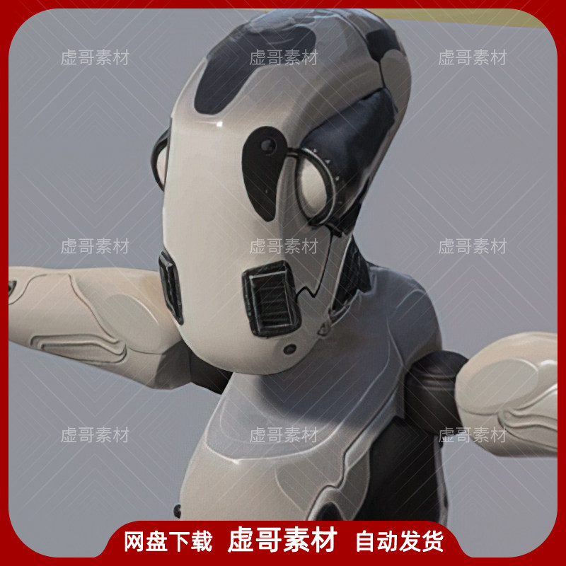 UE4UE5角色模型 Worker Robot 科幻机器人士兵模型