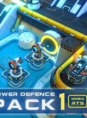U3D场景 科技MOBA塔防游戏场景 SCI-Fi Tower Defense Pack 1