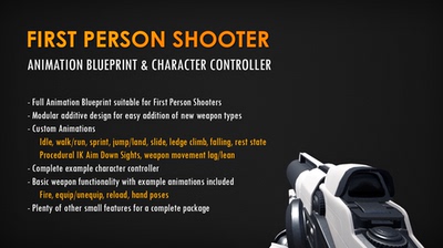 虚幻4完整项目 FPS Animation Blueprint UE4.24-4.27