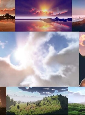 u3d场景 Sky Master ULTIMATE Volumetric Skies Weather v5.0