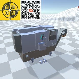 Unity3D虚拟仿真三维模型 HaaS ST-10Y数控车床机床加工中心