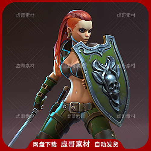 UE4UE5人物模型 Valkiria 游戏人物女性角色动画模型