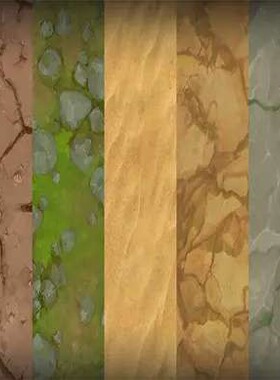 U3D资源 卡通地形贴图 Cartoon Terrain Textures 1.3