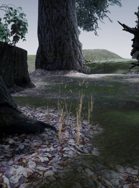 UE4 虚幻4 Photo-scanned Realistic Tree Stumps/Trunks