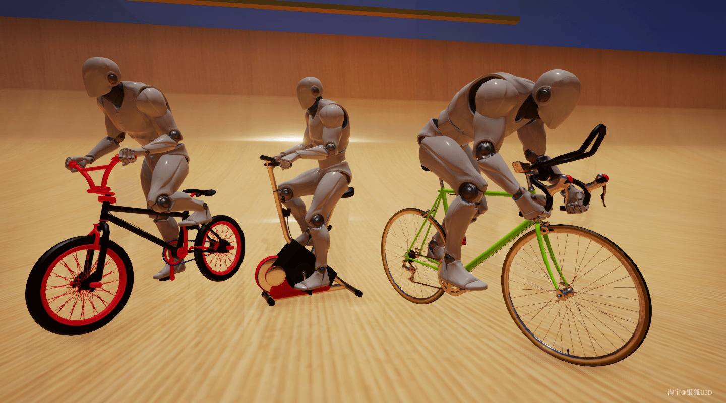 UE4 虚幻4 Cycling V1 自行车类游戏开发模版 蓝图资源