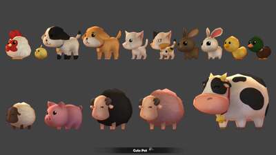UE4 虚幻4资源 可爱宠物 Cute Pet 4.19-4.20,4.22-4.27