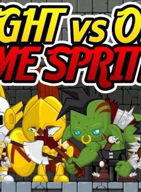 U3D资源 骑士与怪物模型 Knight vs Orc - Game Sprites 1.0