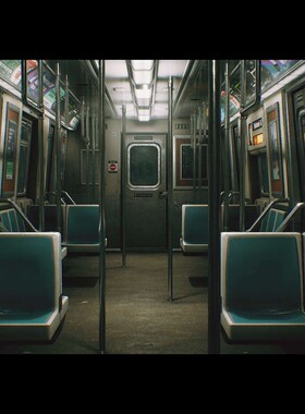 UE4 虚幻4 City Subway Train - Modular 城市地铁列车带内部