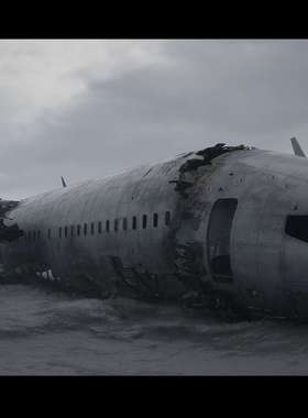 UE4 虚幻4资源 坠毁的客机 Crashed Airliner 4.18-4.25