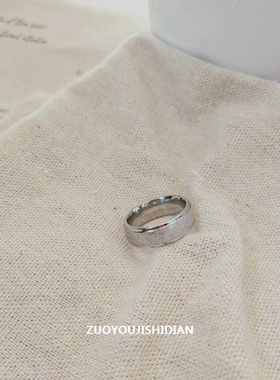 小众设计时尚ins气质女钛钢戒指