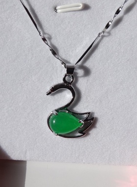 小天鹅纯银项链优雅时尚风吊坠