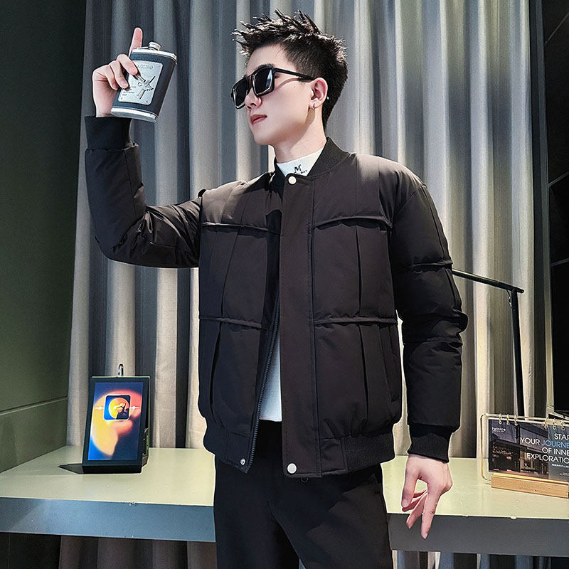 MF75-P138控178冬季社会小伙店主风棒球领棉衣棉服外套卡其2,男装棉衣,电商A220