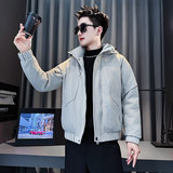 MF107-P138控178冬季社会小伙加厚保暖棉衣棉服连帽外套咖色2，男装棉衣，电商A220