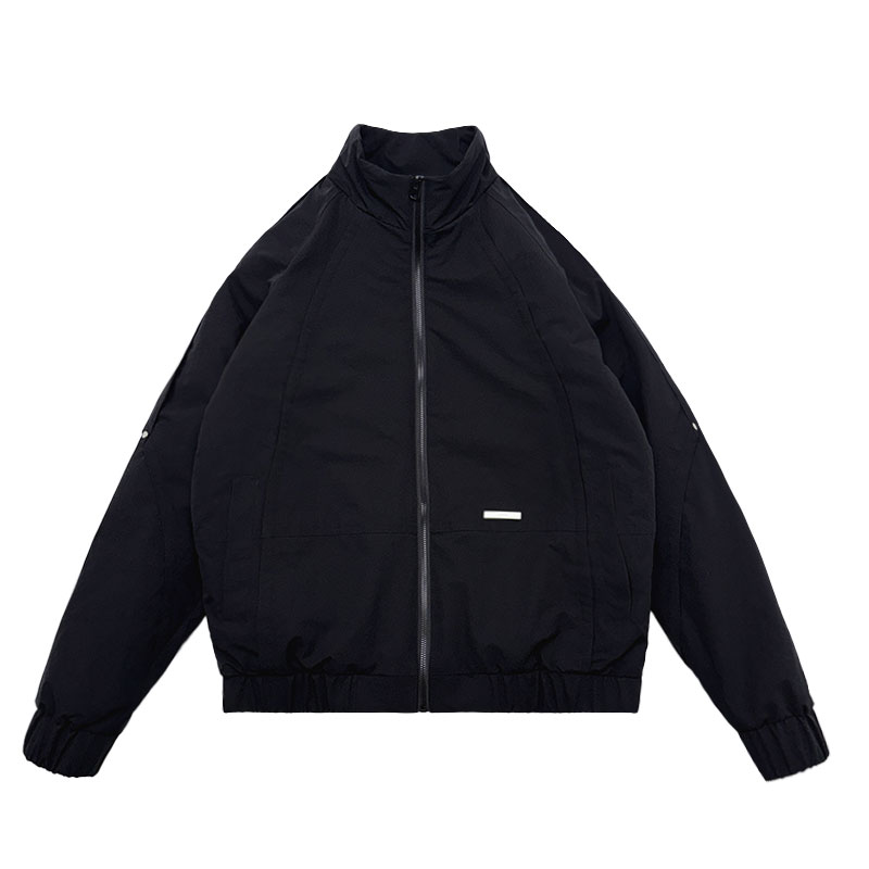 SJ166-P108控148社会小伙加棉夹克外套精神小伙男潮店主风黑色1,男装夹克,电商A220