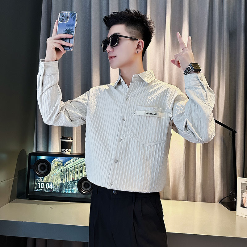 SC117-P58控78秋冬男士衬衣男潮时尚衬衣休闲衬衫长袖军绿,男装衬衫,电商A220