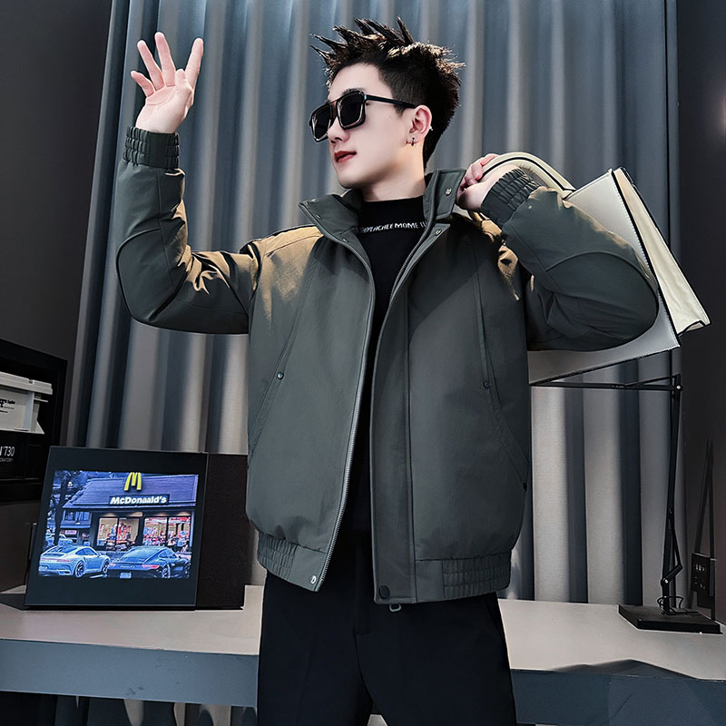 MF103-P138控178冬季社会小伙加厚保暖立领棉衣棉服外套咖色2,男装棉衣,电商A220