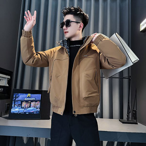 MF99-P138 控178  冬季社会小伙加厚保暖立领棉衣棉服外套 黄色2图片