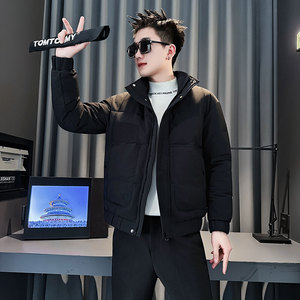 MF95-P138 控188  冬季社会小伙加厚保暖立领棉衣棉服外套  黑色1图片