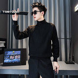 SM102-P78 控108 社会小伙店主风男潮毛衣针织衫 黑色1,男装针织衫/毛衣,电商A220, SM102-P78 控108 社会小伙店主风男潮毛衣针织衫 黑色1,男装针织衫/毛衣,电商A220,