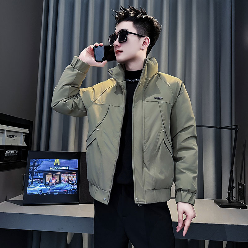 MF84-P138控178冬季社会小伙加厚保暖立领棉衣棉服外套卡色1，男装棉衣，电商A220